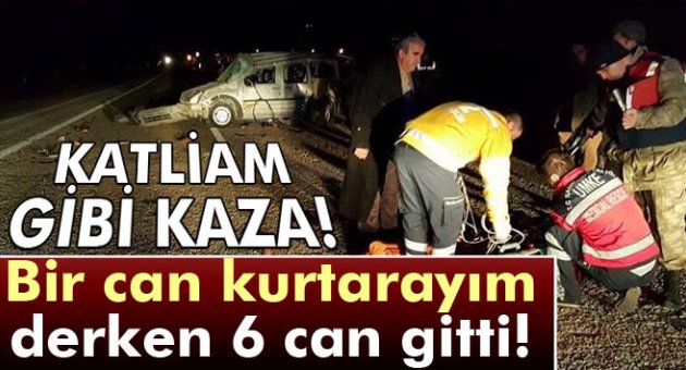 Otomobil takla attı: 6 ölü, 4 yaralı