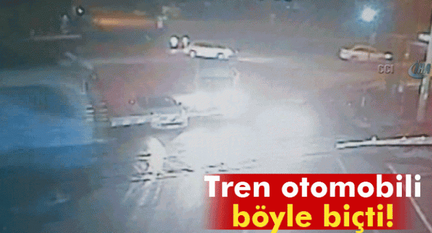 Otomobil trenin altında kaldı: 1 ölü