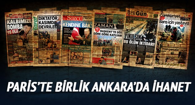 Paris'te birlik Ankara'da ihanet