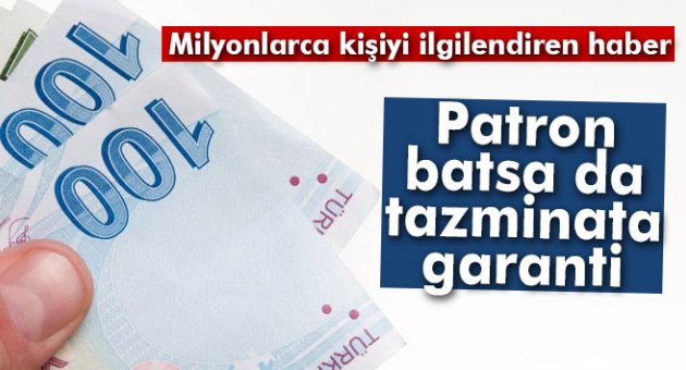 Patron batsa da tazminat garanti