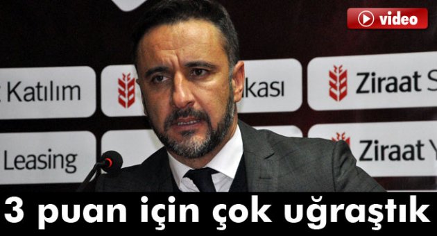 Pereira: &#039;3 puan için çok uğraştık&#039;