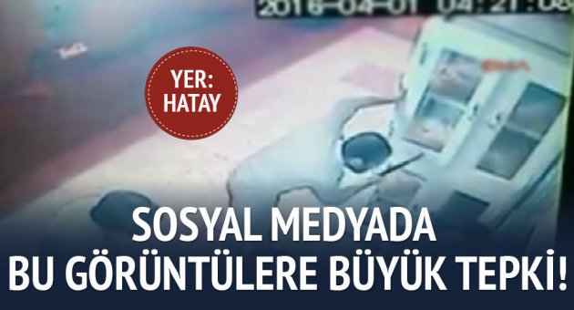 Pide çalan çocukları feci şekilde dövdüler