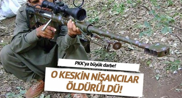 PKK'lı keskin nişancılar öldürüldü