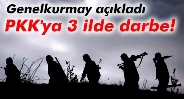 PKK'ya 3 ilde operasyon!