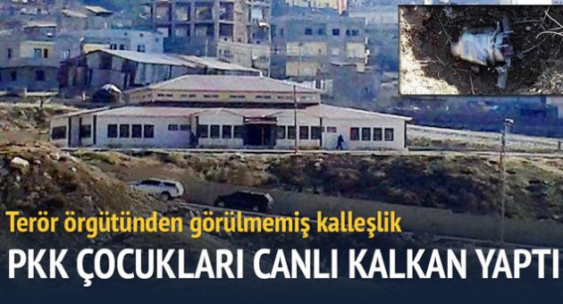 PKK, çocukları siper yaptı