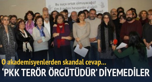 PKK terör örgütüdür’ diyemediler!