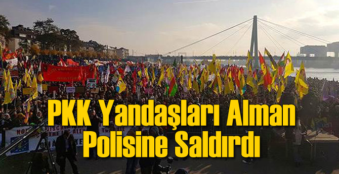 PKK Yandaşları Alman Polisine Saldırdı