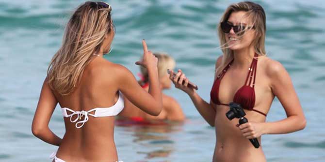 Plajda İlgi Odağı Oldular