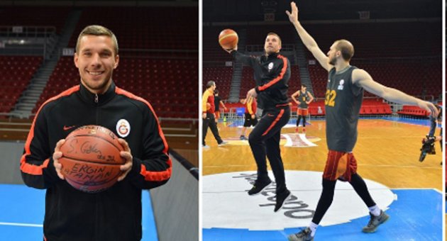 Podolski parkede de yıldız çıktı