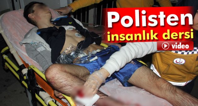 Polisten insanlık dersi