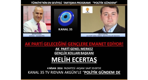 Politik Gündem'de Konuk Melih Ecertaş Olacak