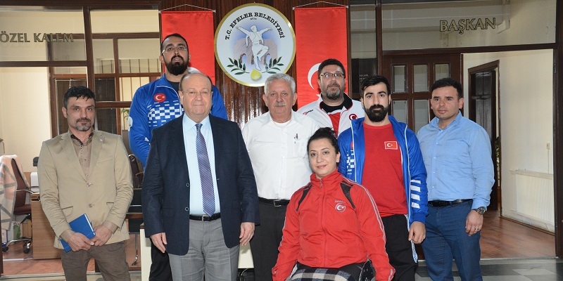 POTANIN EFELERİ BAŞKAN ÖZAKCAN’I ZİYARET ETTİ