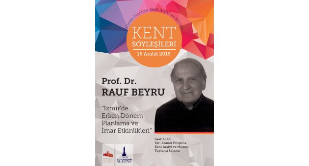 Prof. Rauf Beyru, 'Kent Söyleşileri'ne konuk olacak
