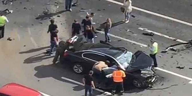 Putin'in makam aracı büyü kaza yaptı