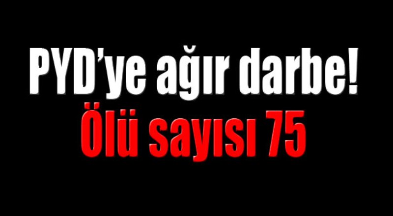 PYD’ye ağır darbe! 75 ölü