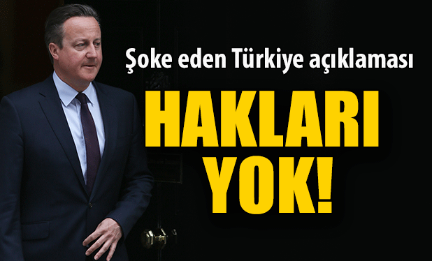 "Türklerin ülkeye girme hakları yok"