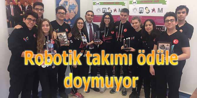 Robotik takımı ödüle doymuyor