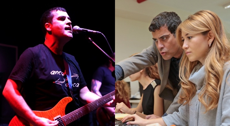 Rockçı Profesör, gündüz derste gece sahnede