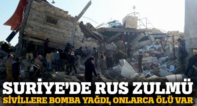 Rus uçakları sivilleri vurdu: 37 ölü