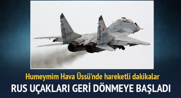 Rusya Suriye'den çekilmeye başladı