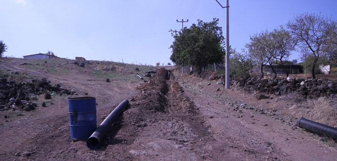 Sandal Beklediği Kanalizasyona Kavuşuyor