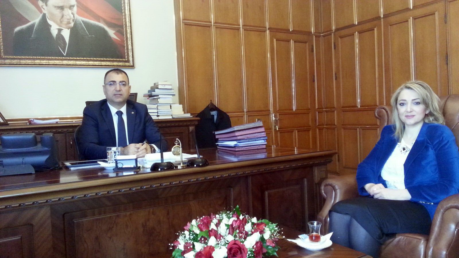 SANKON Başkanı Atasoy, Vali Toprak'ı ziyaret etti