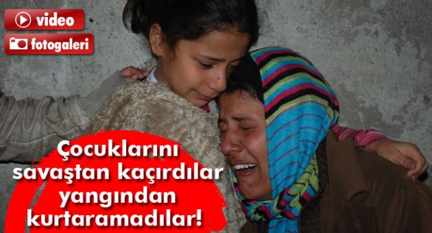 Savaş mağduru bebek yanarak can verdi