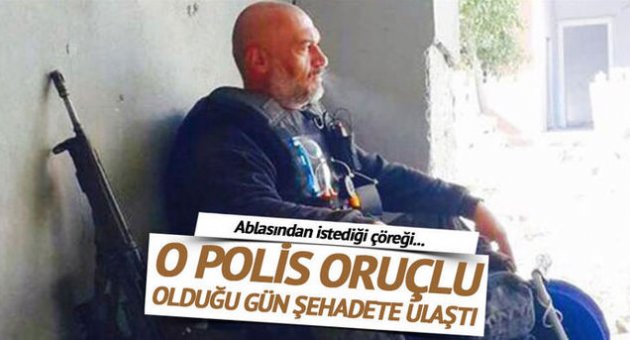 Şehadet şerbetini oruçluyken içti