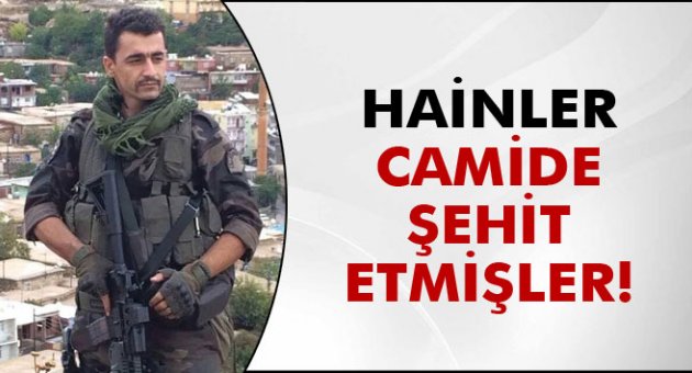 Şehidi camide vurmuşlar