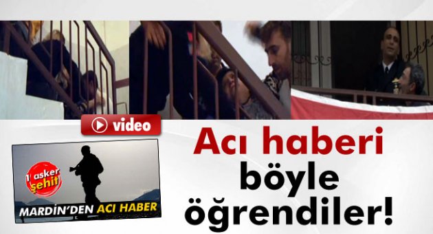 Şehidin ailesi acı haberi böyle öğrendi