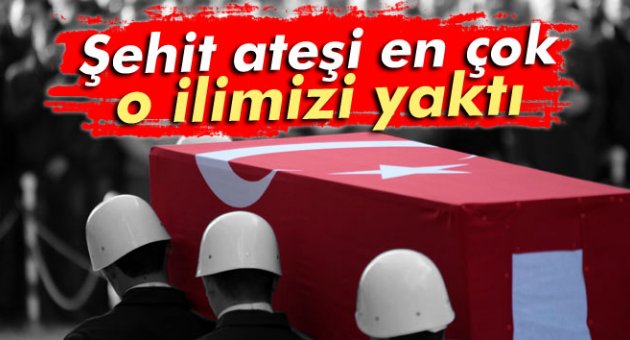 Şehit ateşi en çok...