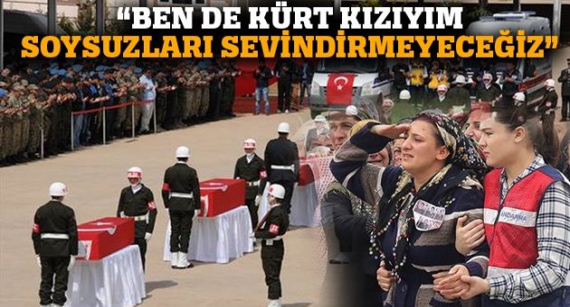 Şehitlere hüzünlü veda