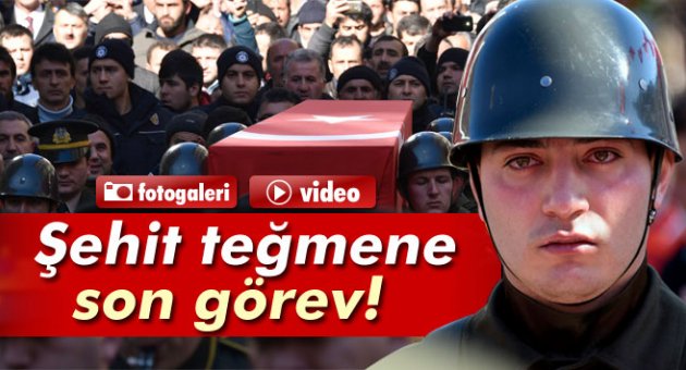 Şehit Teğmen Recep Erdoğan&#039;a son görev