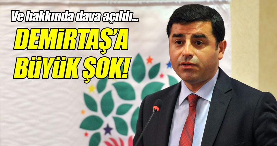 Selahattin Demirtaş'a 5 yıla kadar hapis cezası istemiyle dava açıldı.