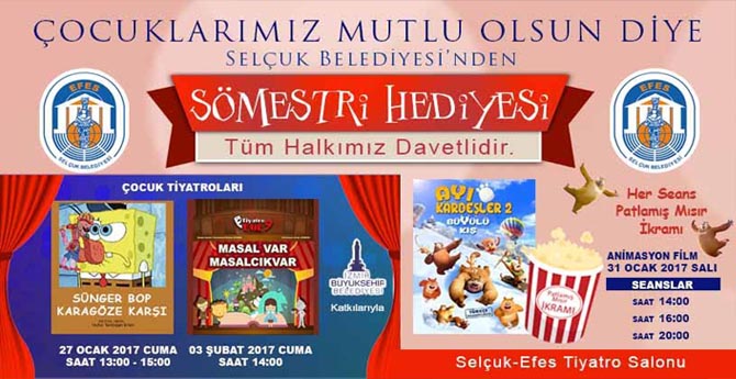 Selçuk Belediyesi’nden Sömestr Hediyesi 