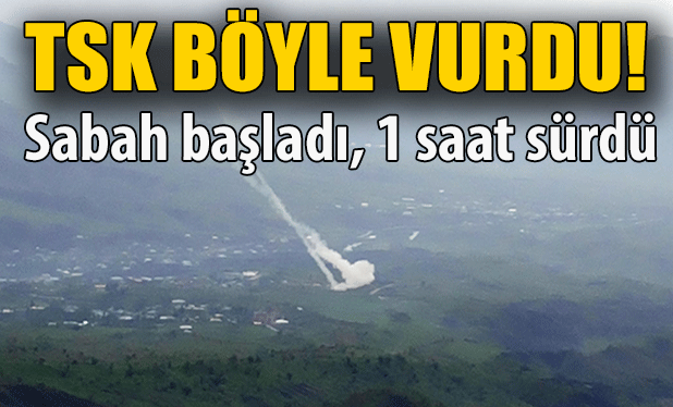 Şemdinli’de PKK sığınaklarına top atışı