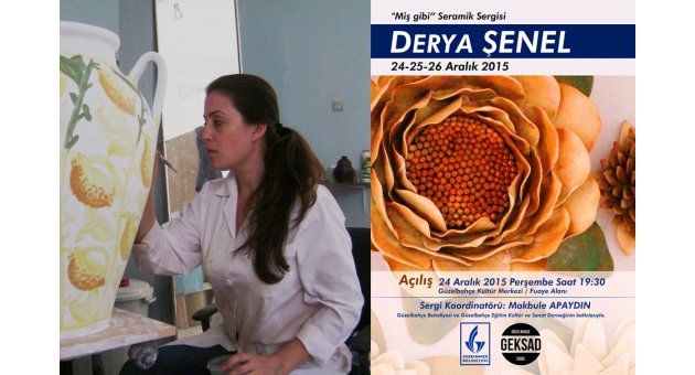 Seramik sanatçısından Güzelbahçe’de sergi
