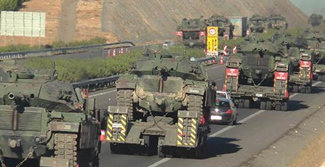 Sınıra Giden Tanklar Silopi'ye Giriş Yaptı