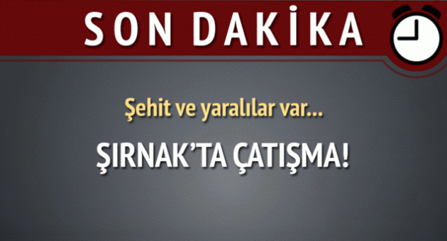 Şırnak&#039;ta çatışma