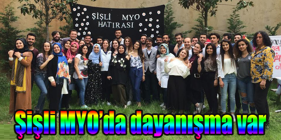 Şişli MYO’da dayanışma var