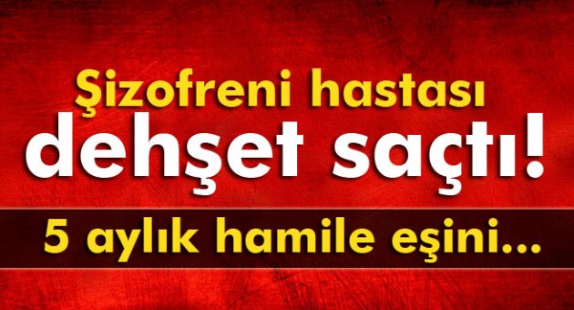 Şizofreni hastası dehşet saçtı!