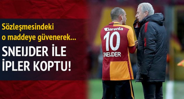 Sneijder ile ipler koptu!