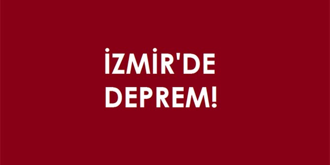 Son dakika... İzmir'de deprem oldu