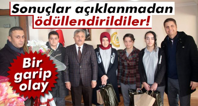Sonuçlar açıklanmadan ödüllendirildiler