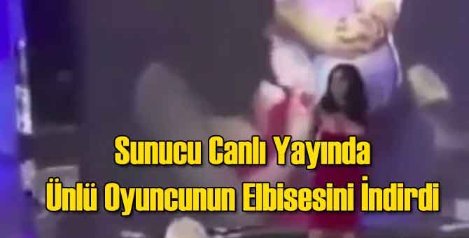 Sunucu Canlı Yayında Oyuncunun Elbisesini İndirdi