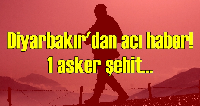 Sur'da bir asker şehit