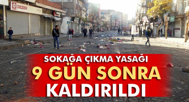 Sur&#039;daki sokağa çıkma yasağı kaldırıldı