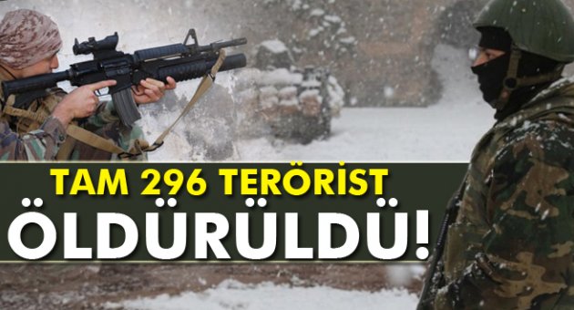 Sur, Cizre ve Silopi'de 296 terörist etkisiz hale getirildi