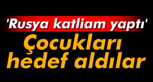 Suriyeli muhaliflerin koordinatörü: 'Rusya katliam yaptı'