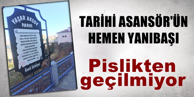 Tarihi Asansör'ün görünmeyen yüzü; pislikten geçilmiyor